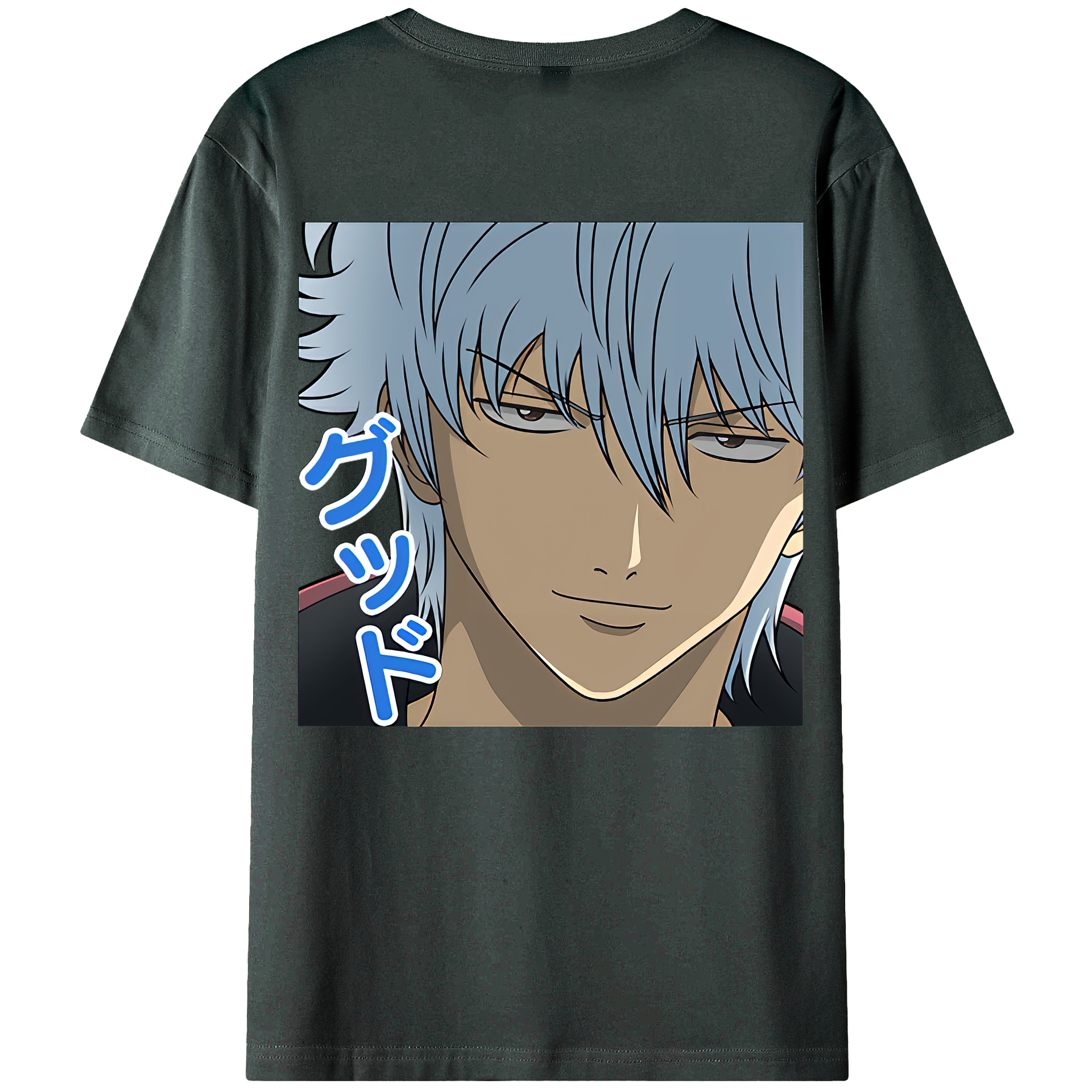 （画像用） ぎんたま 坂田銀時（さかたぎんとき） 神楽 志村新八（しむら しんぱち） GINTAMA Sakata Gintoki Kagura Shimura Shinpachi 綿100％ メンズ半袖Tシャツ（バックプリント） 通気性